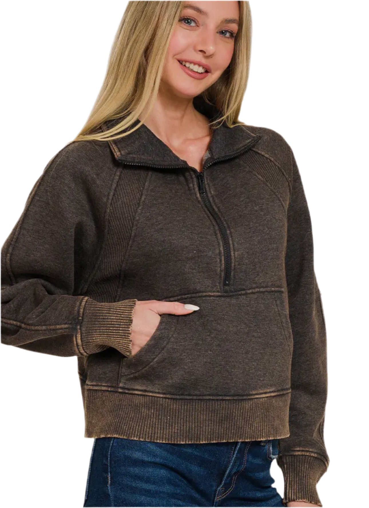 Zara half zip
