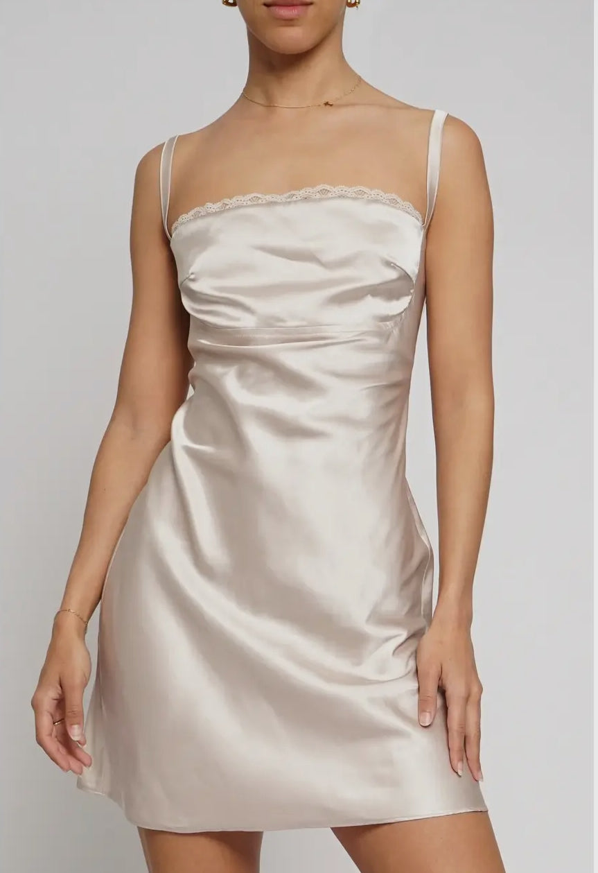 Champagne Lace dress