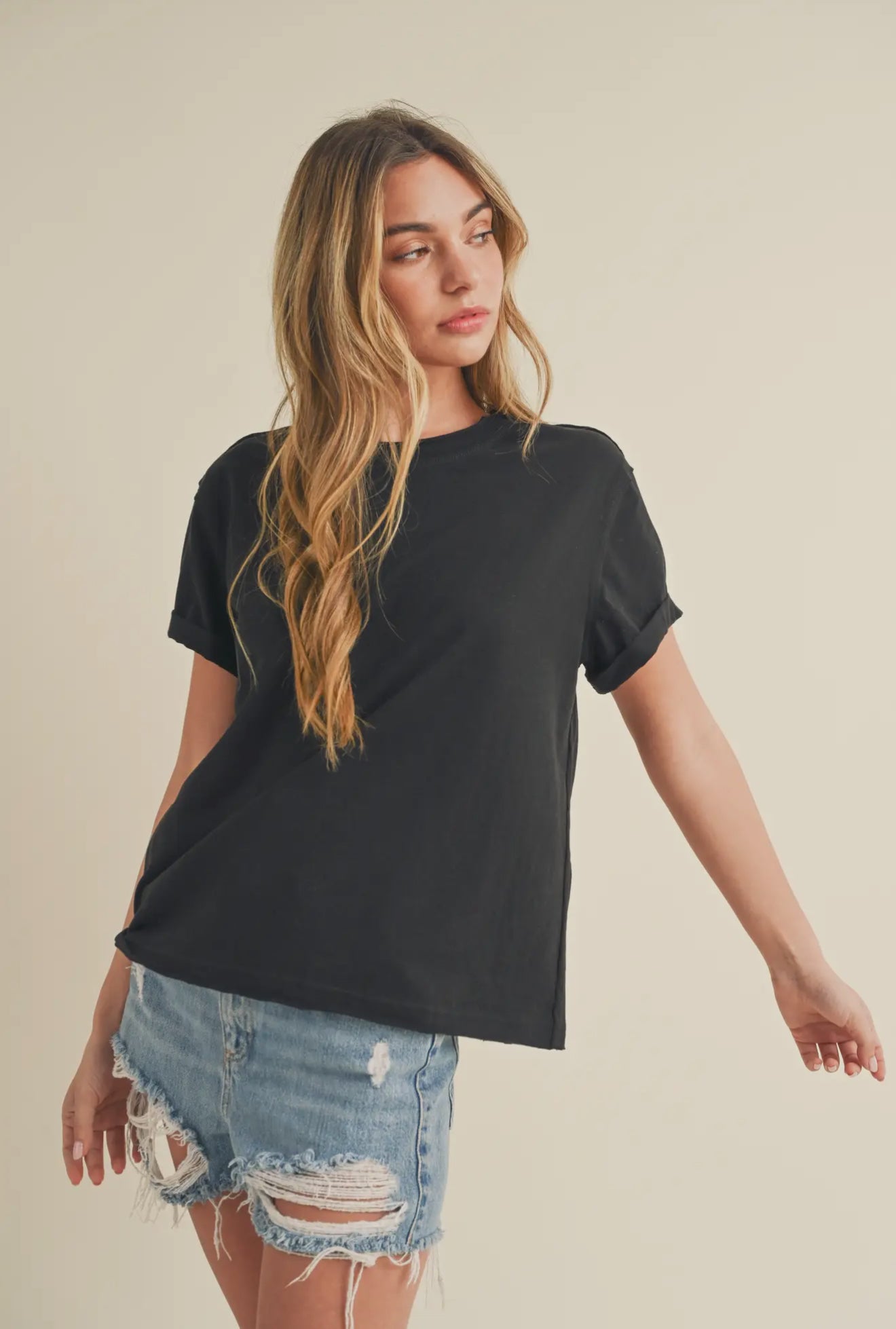 Basic black tee