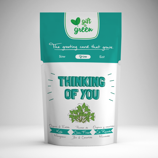 Thinking of You Organic Microgreens Grow Card | GiftaGreen