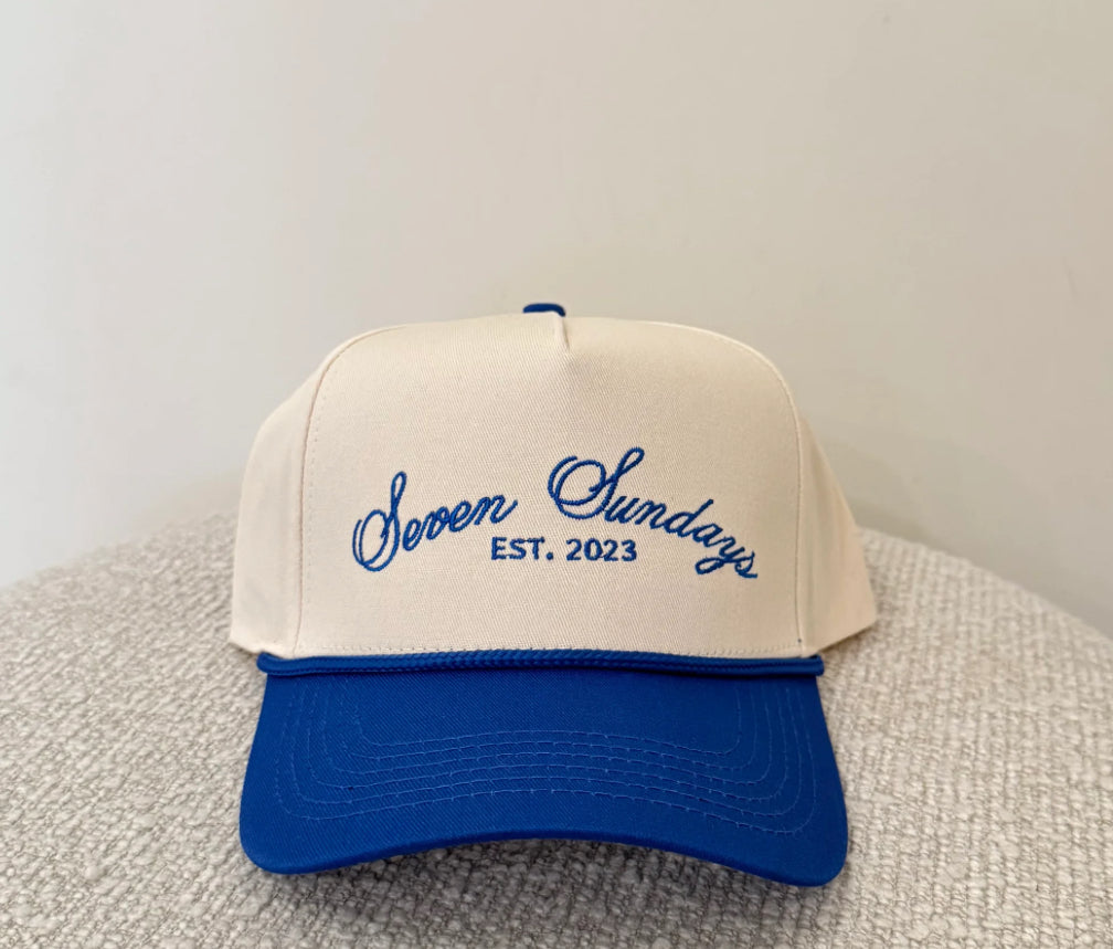Trucker Hat - Blue/White