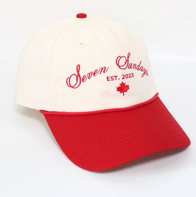 Dad Hat - Red/White (Maple Leaf)