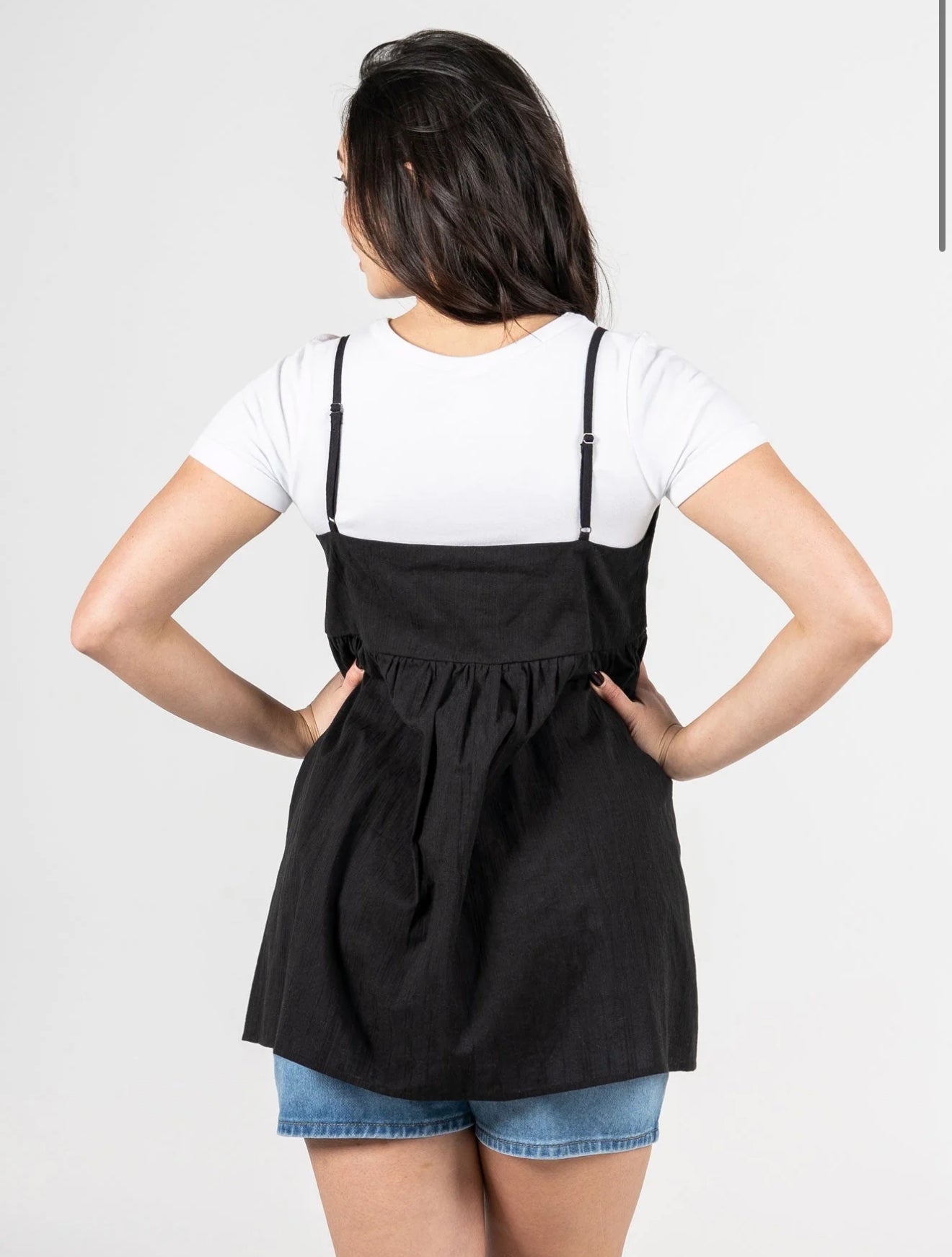 COTTON BOHO CAMI TUNIC TOP