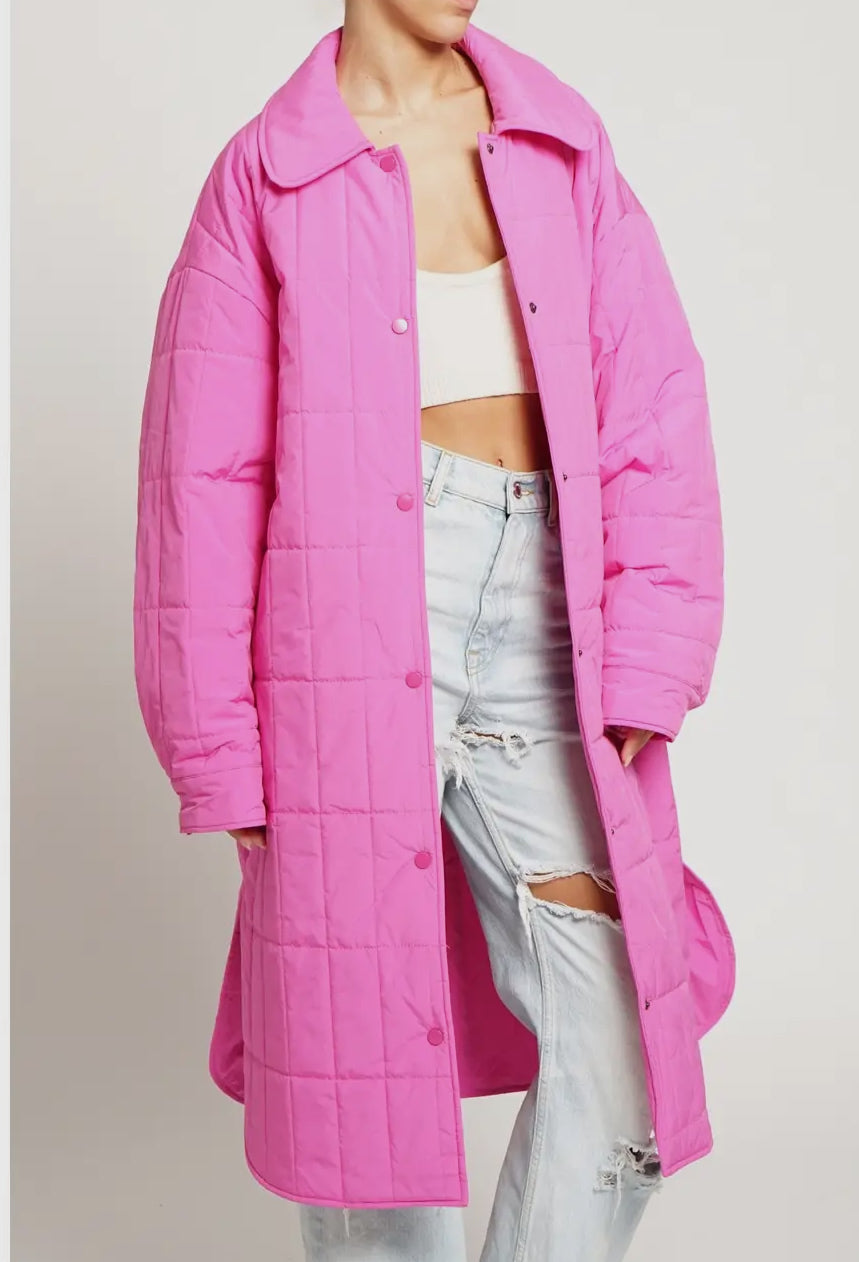 Relaxed long coat