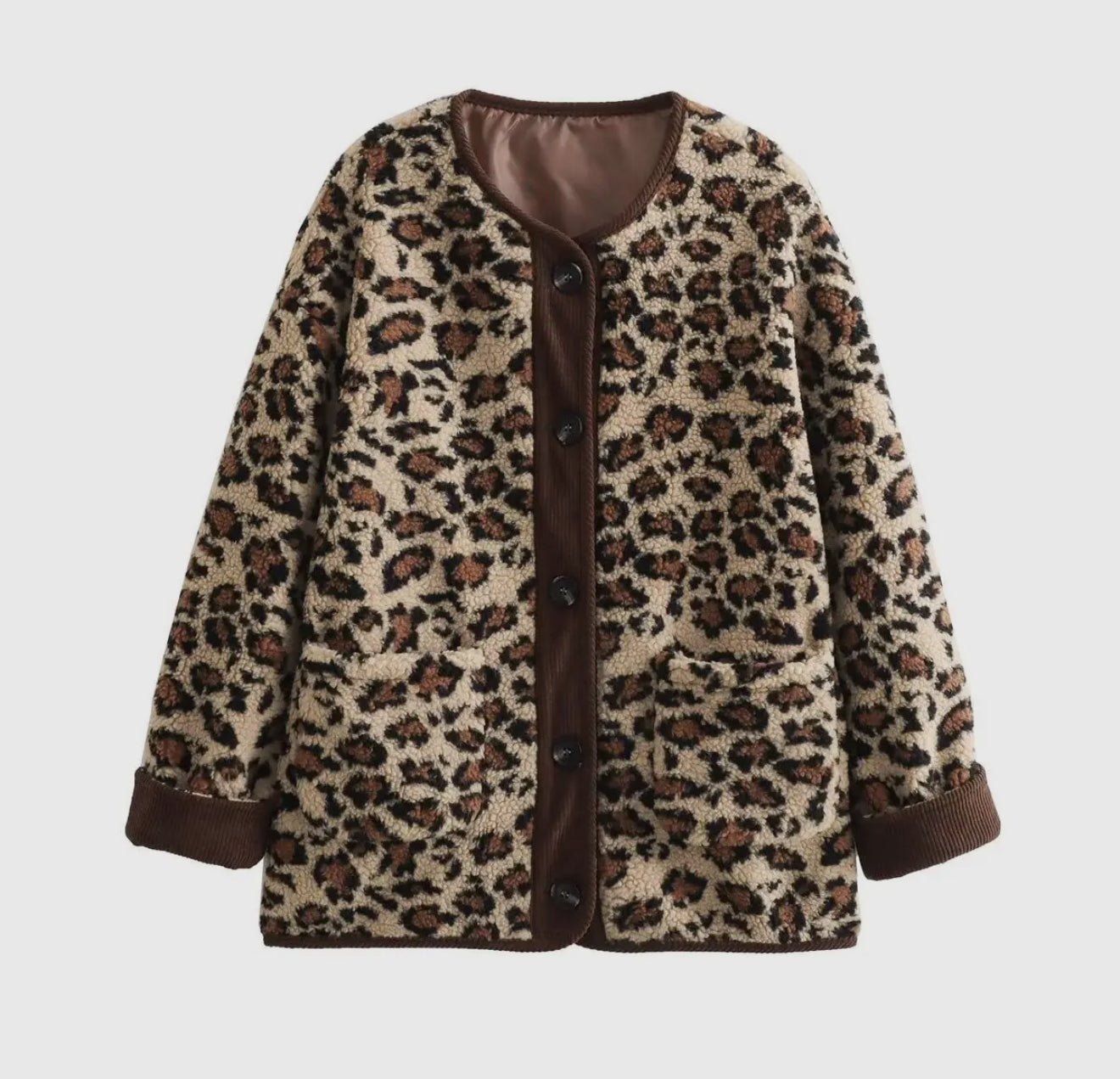 Leopard Button Jacket