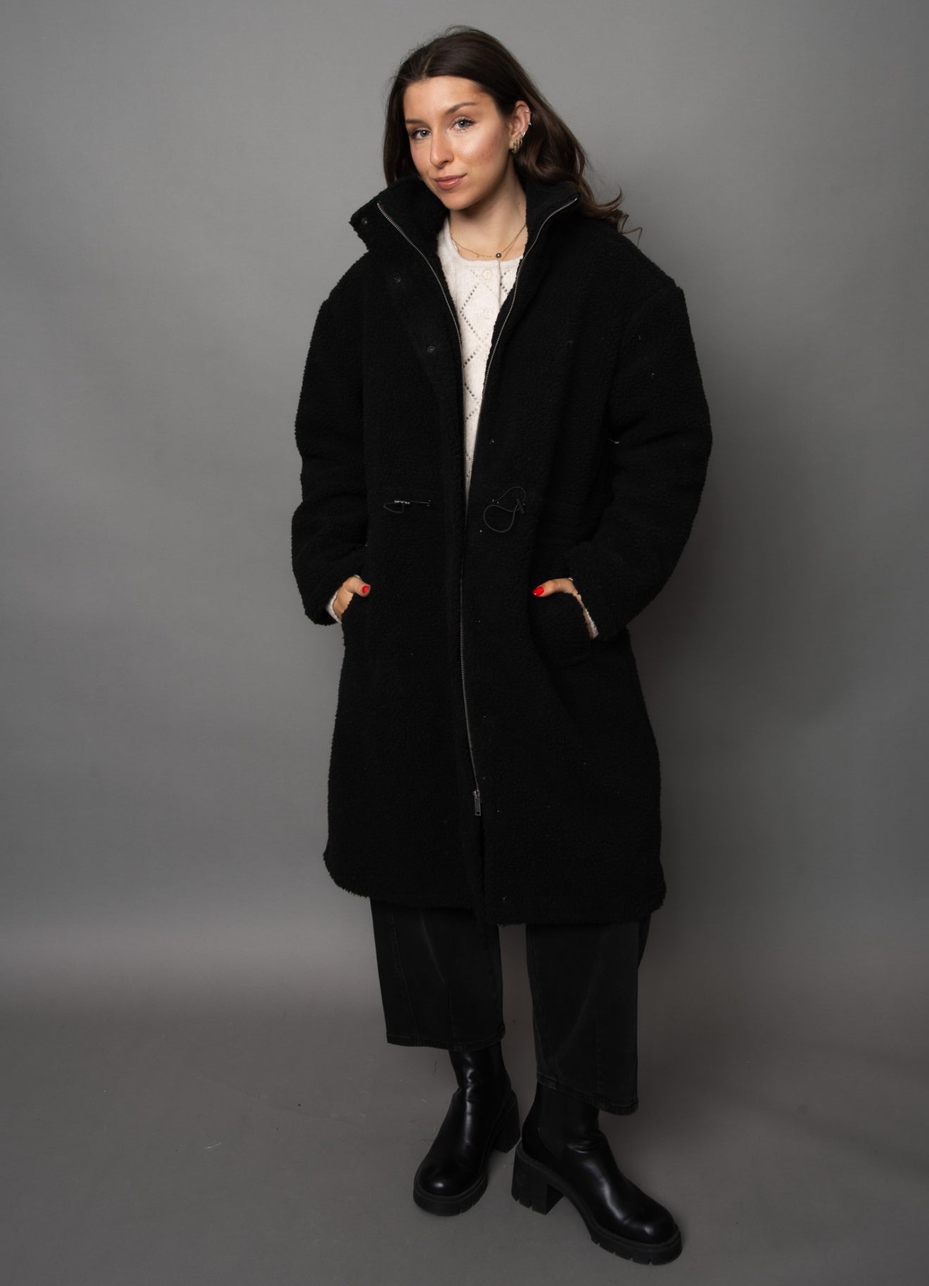 Mila long sherpa jacket