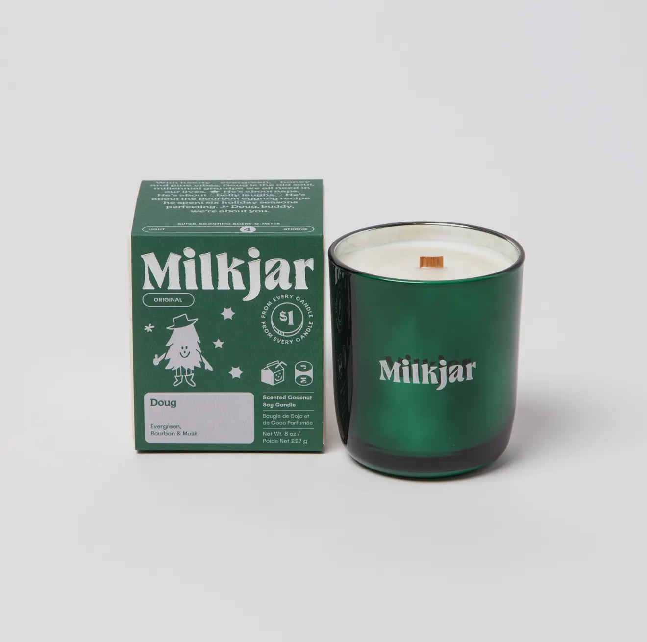 Milk Jar Candle - Doug