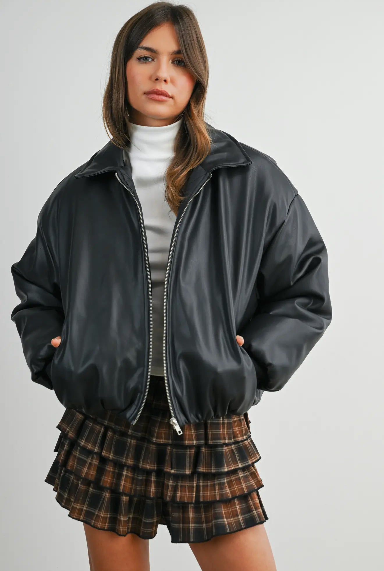 Puffer Bomber Jacket