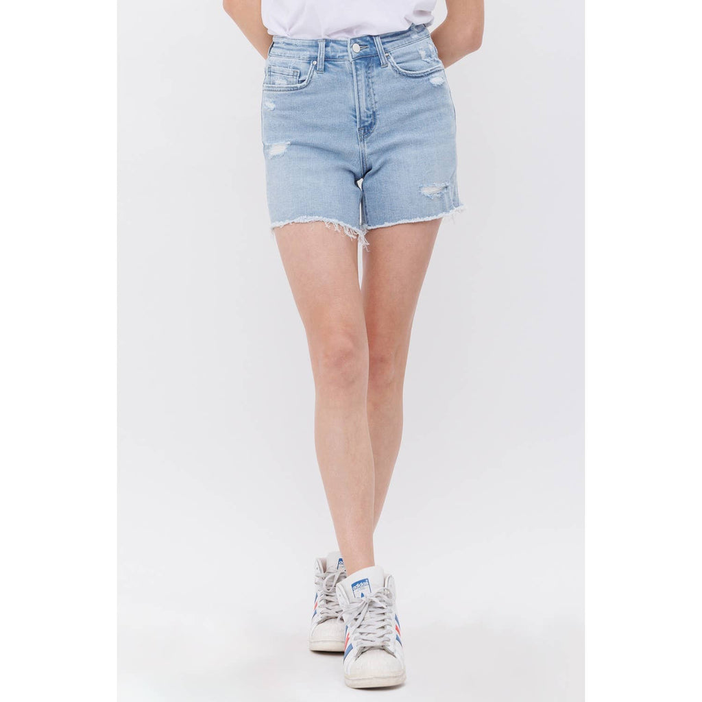 ANTHEMIS HIGH RISE MIDI SHORTS STRETCH