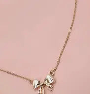 MINI BOW RIBBON NECKLACE