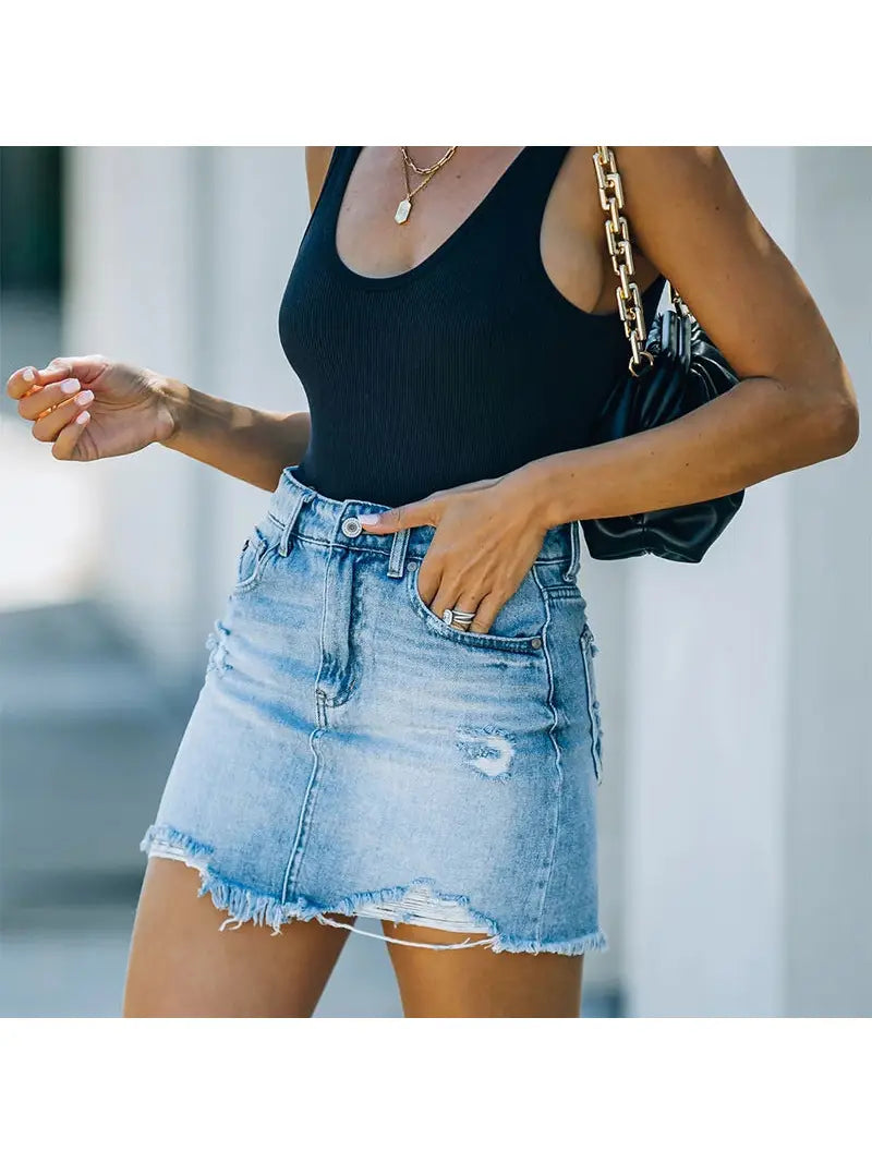 Maddy Denim Mini Skirt