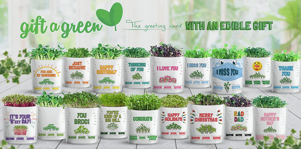Thinking of You Organic Microgreens Grow Card | GiftaGreen
