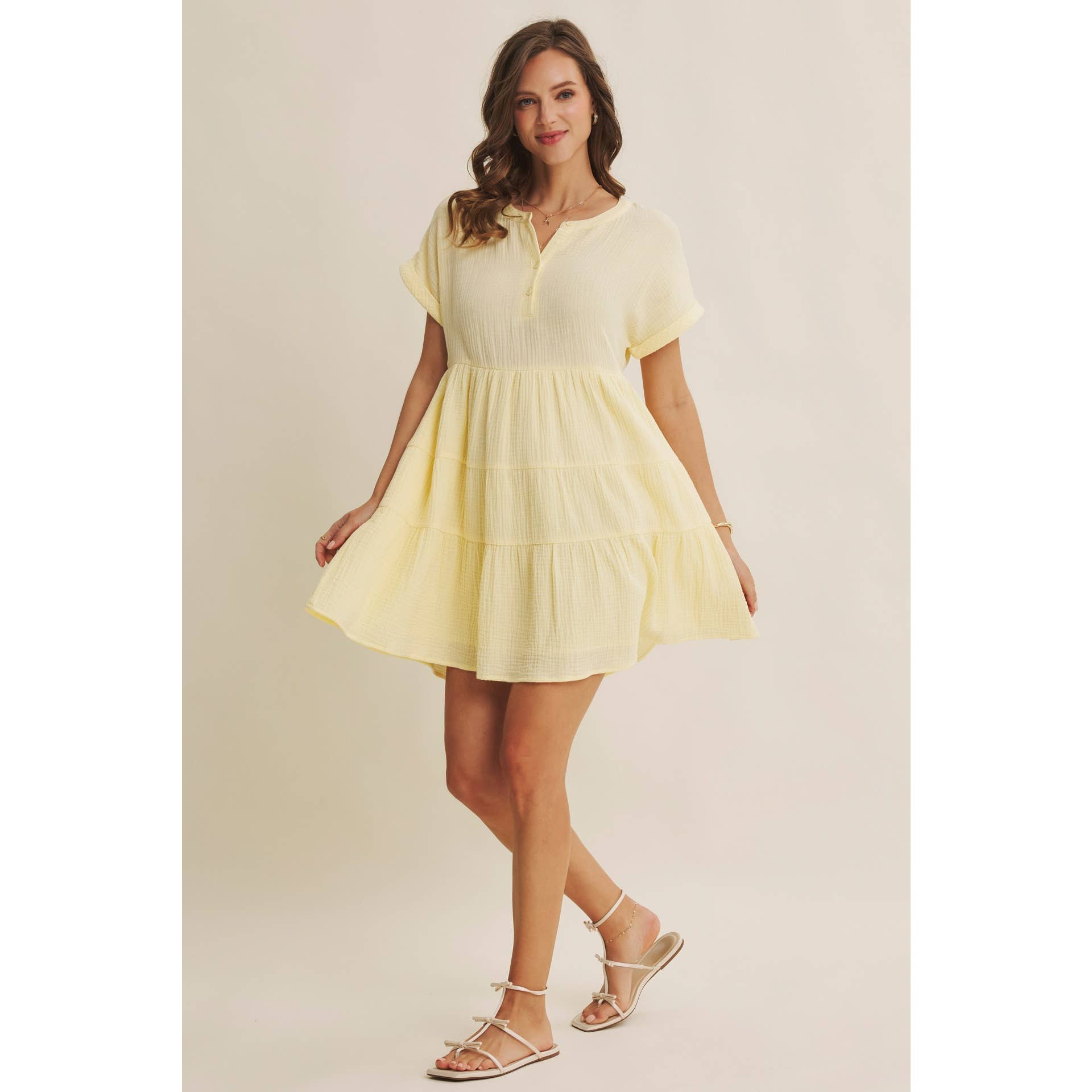 Cloud Tiered Babydoll  Mini