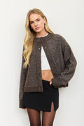 Marble knit cardigan