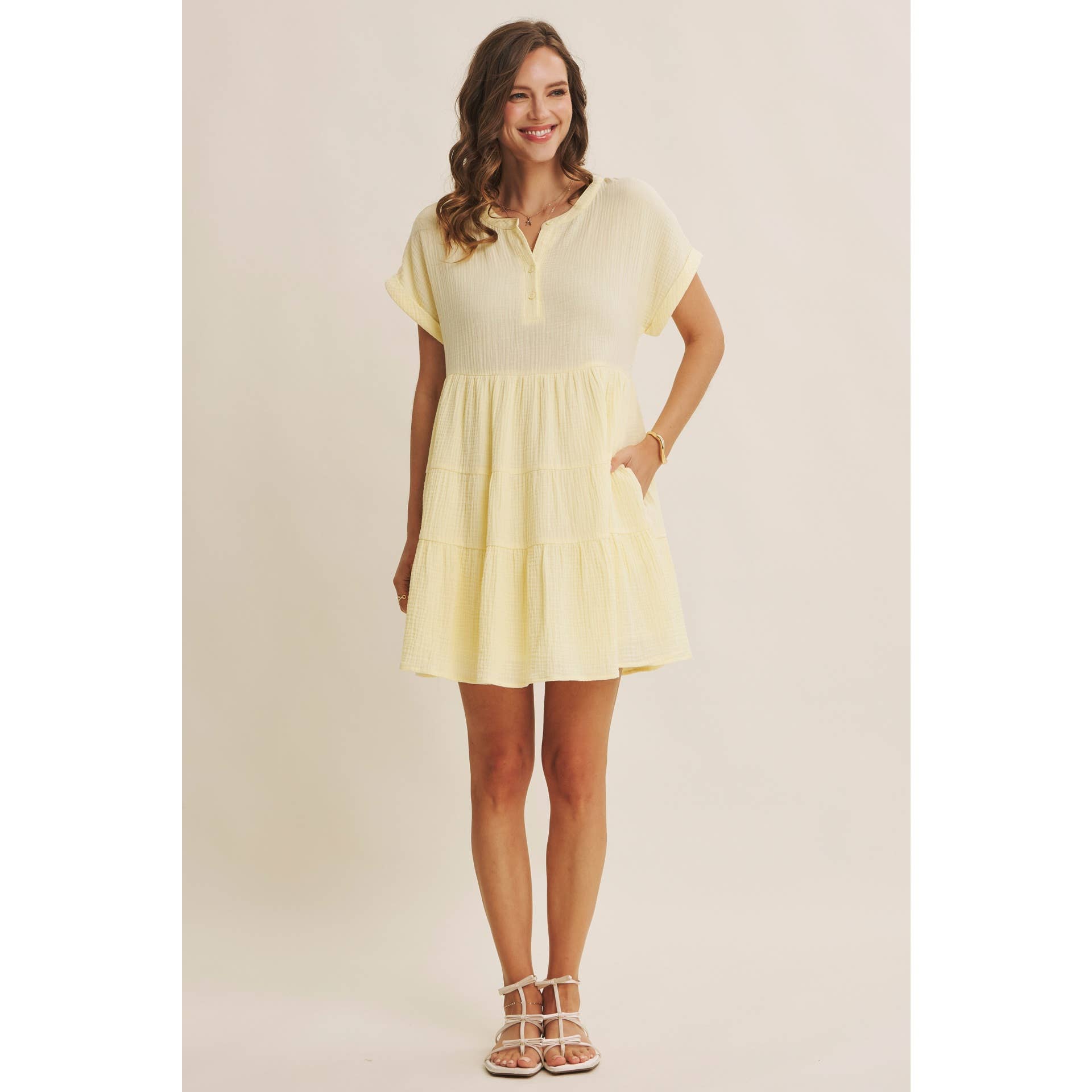 Cloud Tiered Babydoll  Mini