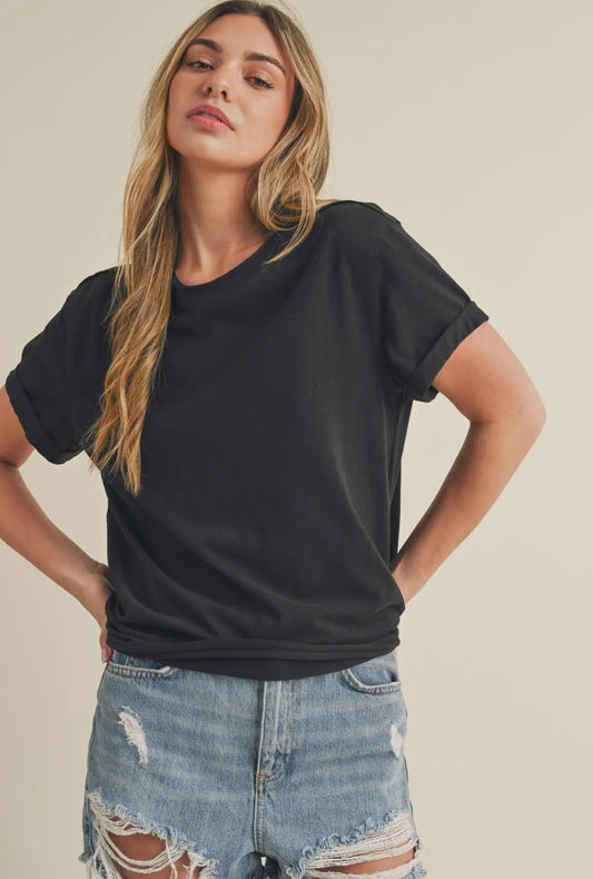 Basic black tee