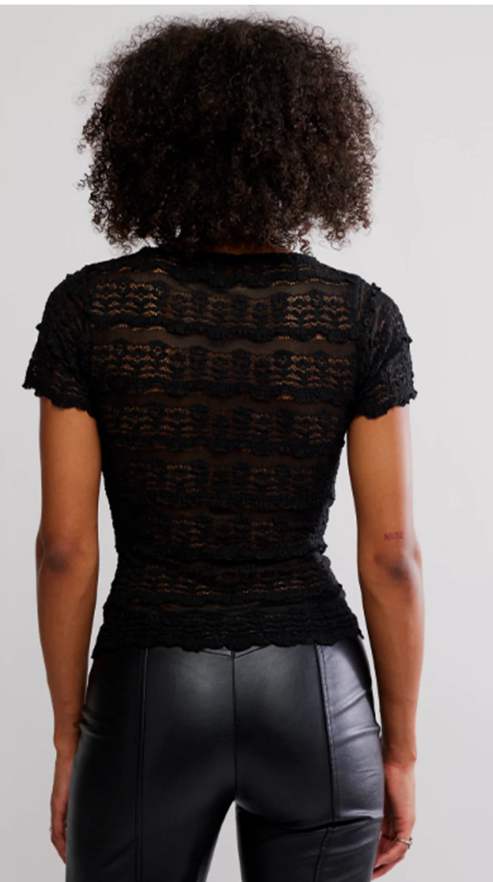 Angelina lace tee