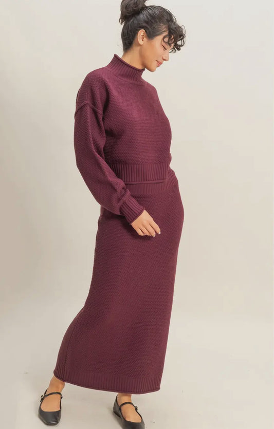 Textured long Skirt