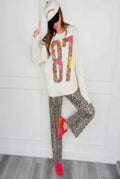 87 Leopard football Sweatshirt Y&A