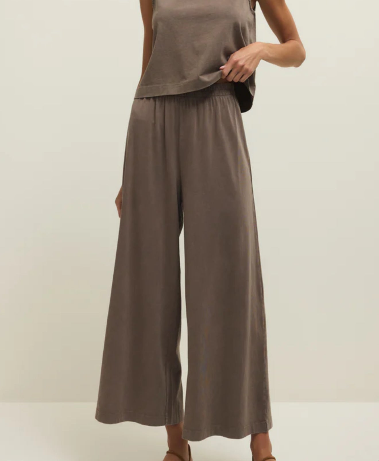 Zsupply Scout jersey crop flare pants