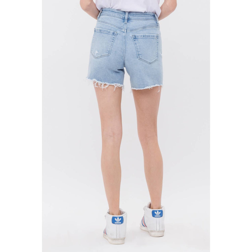 ANTHEMIS HIGH RISE MIDI SHORTS STRETCH