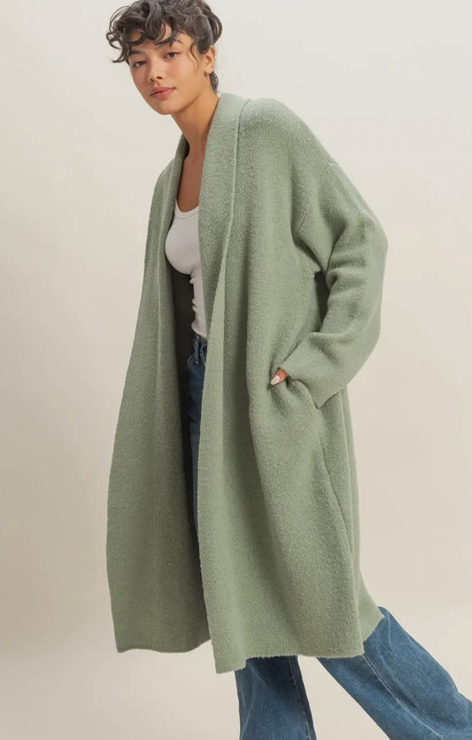 Longline duster sweater