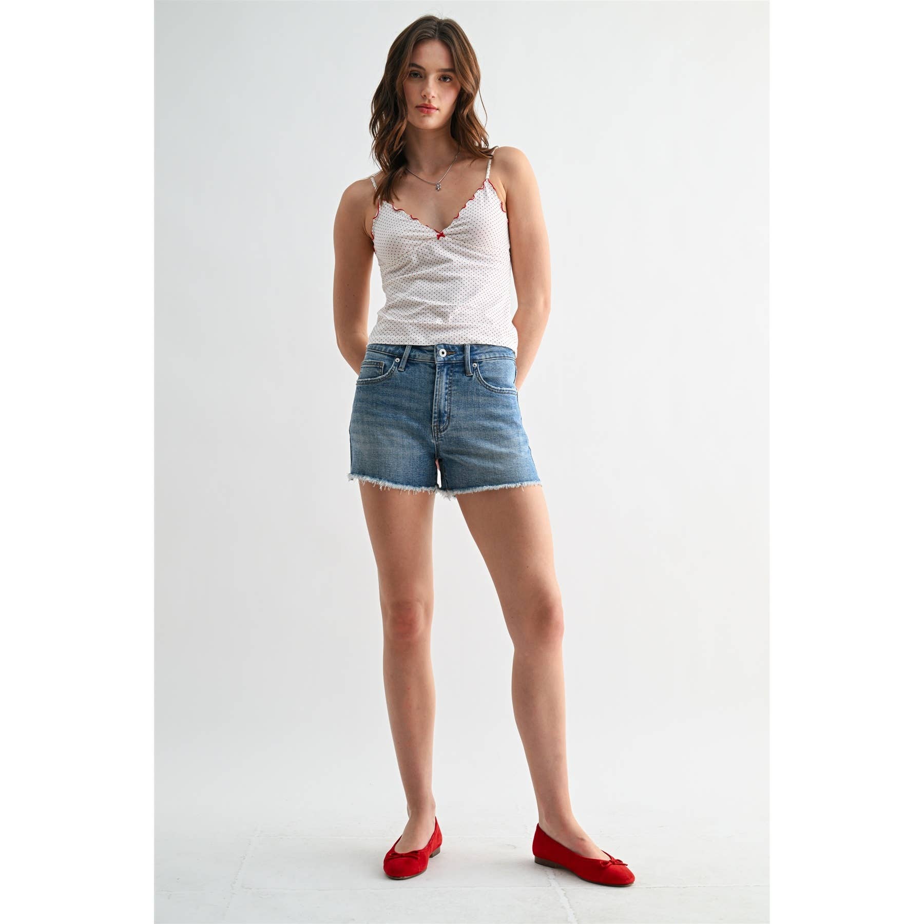 Heidi HIGH-RISE SHORTS RAW HEM