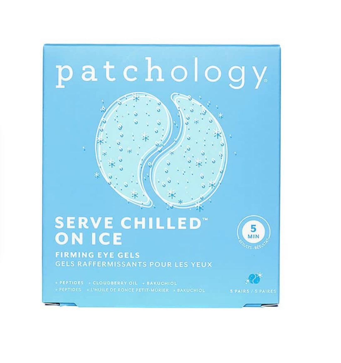 Chilled on ice firming eye gels