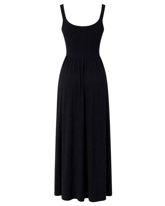 Dawn Sleeveless Silky Jersey Flowing Maxi