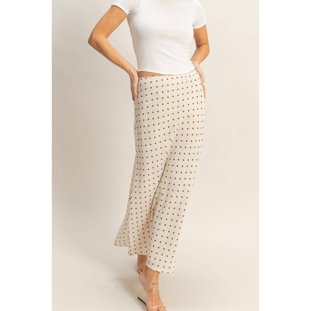 Polka Dot A-Line Skirt