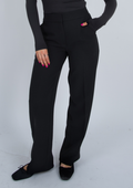 Blake Zip Up Straight Leg Pants Black