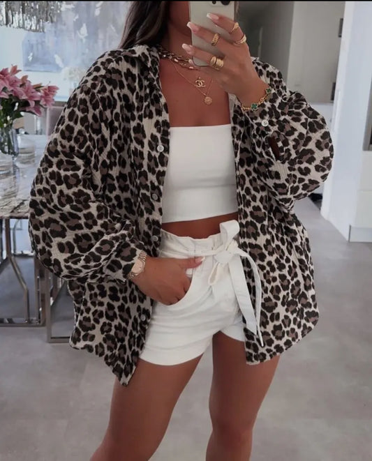 Leopard blouse