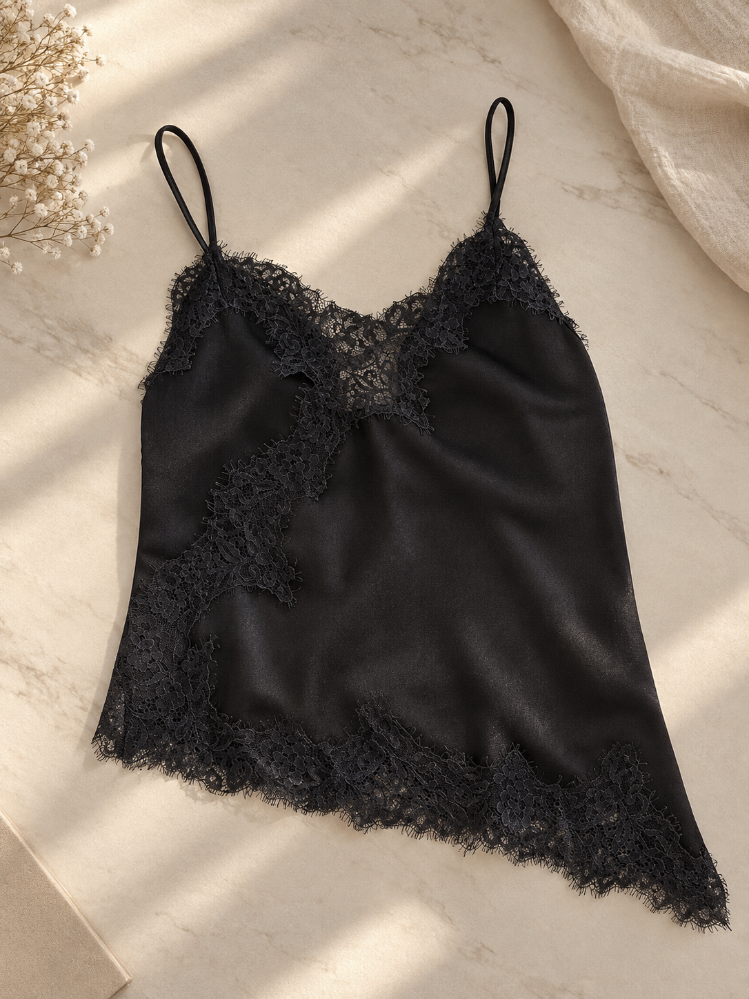 Satin lace Cami