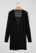 Crochet open front cardigan