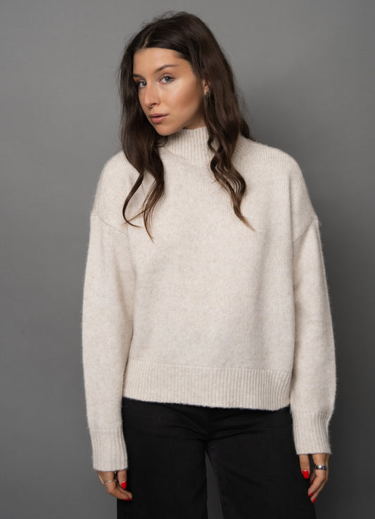 Louis mock neck pull over