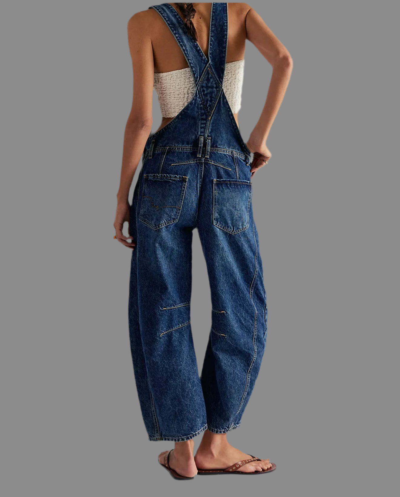 We The Free Good Luck Barrel Overalls