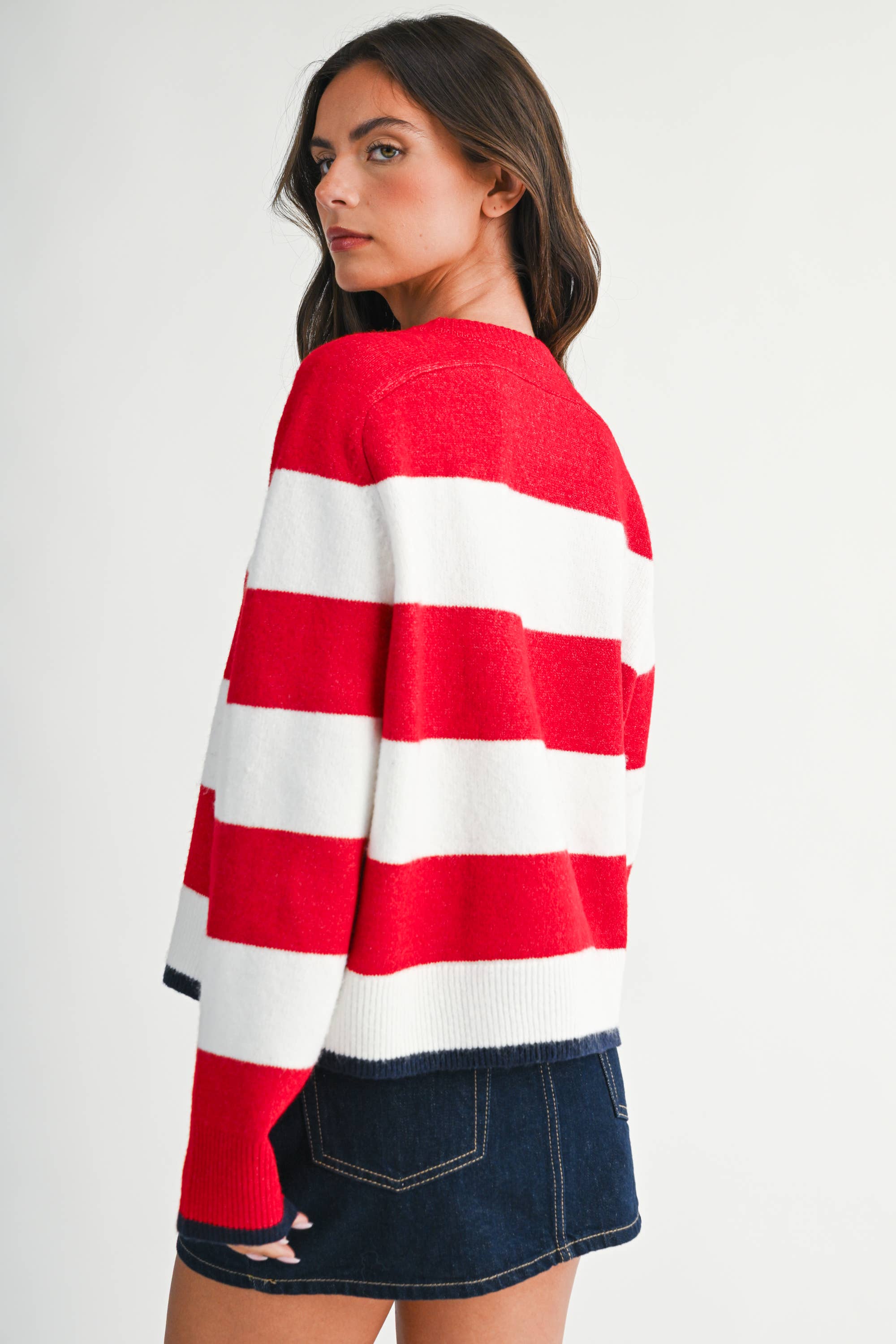 Coastal Stripe Crewneck Sweater