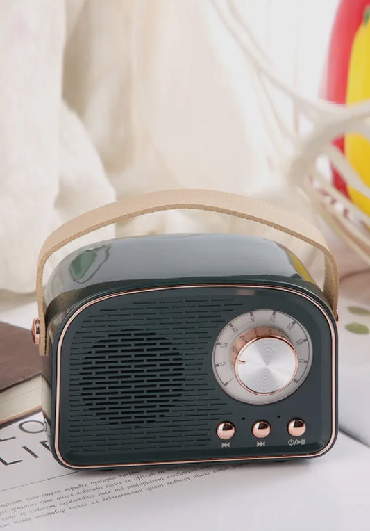 Mini Retro Fm Radio & Bluetooth Multifunction Speak