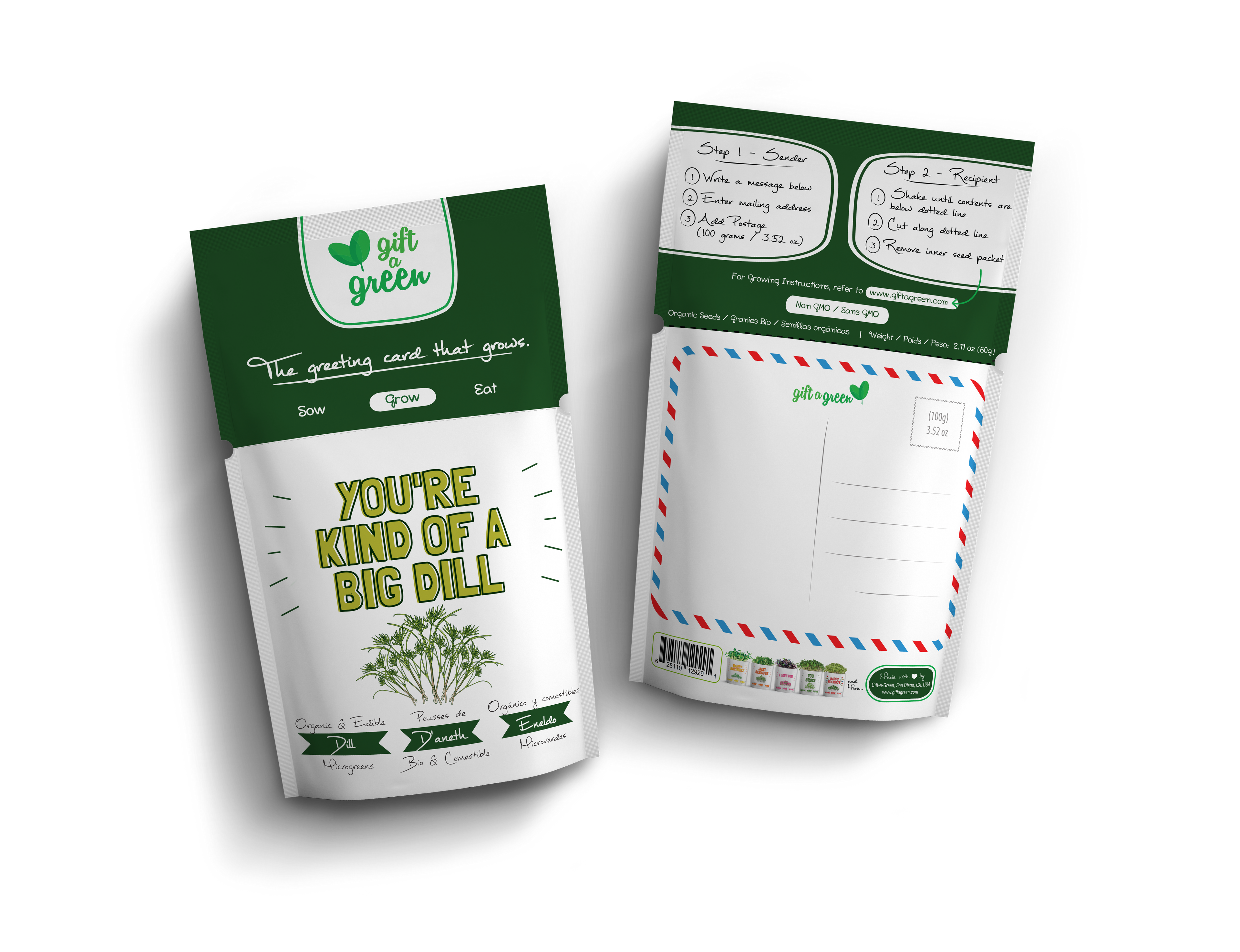 You're Kind of a Big Dill Organic Grow Card | GiftaGreen