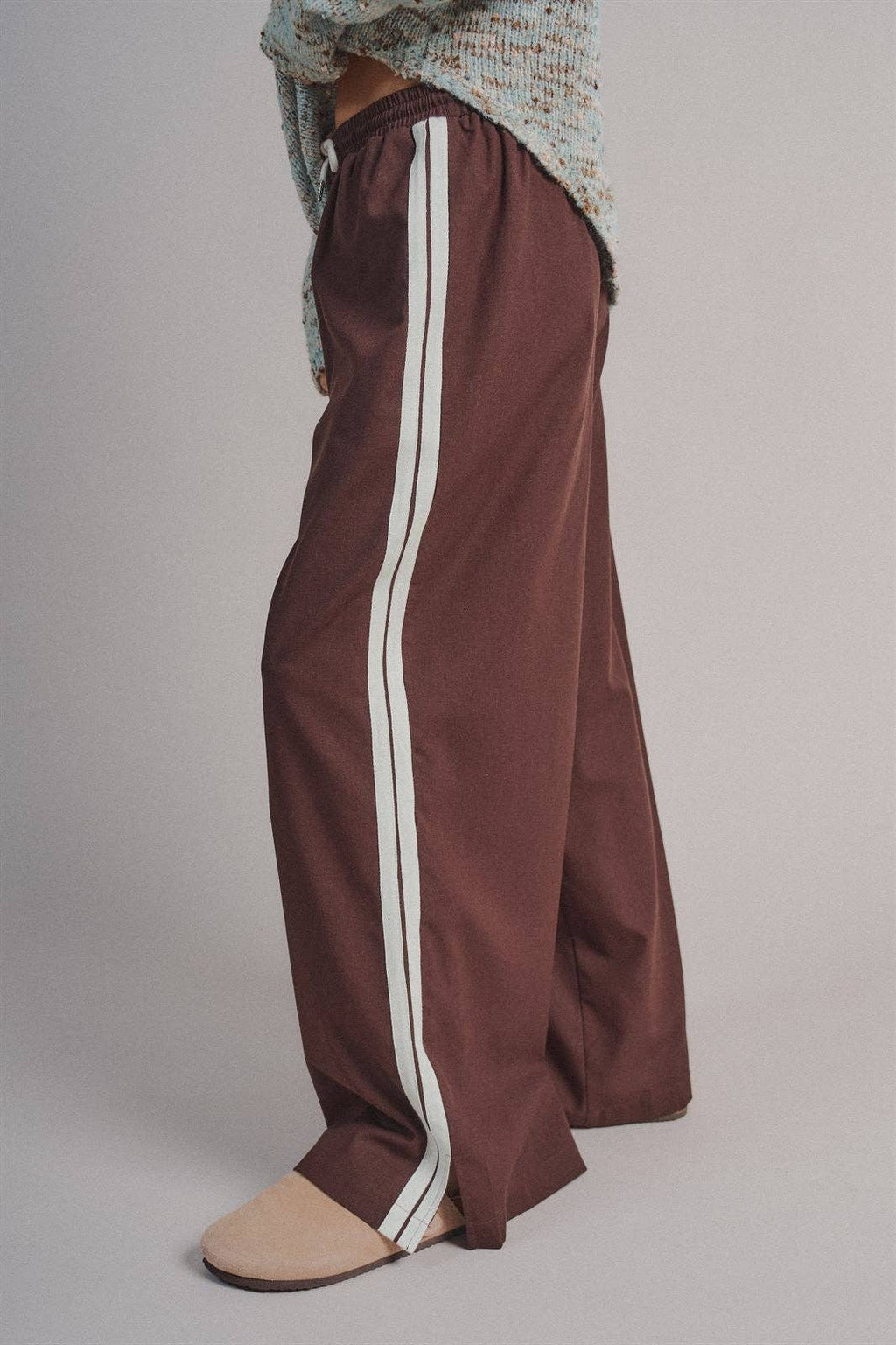 Tory Stripe Linen Track Pant