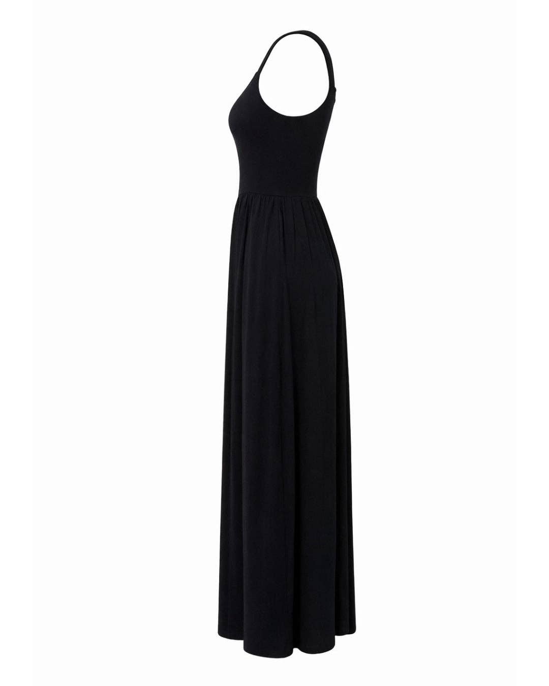 Dawn Sleeveless Silky Jersey Flowing Maxi
