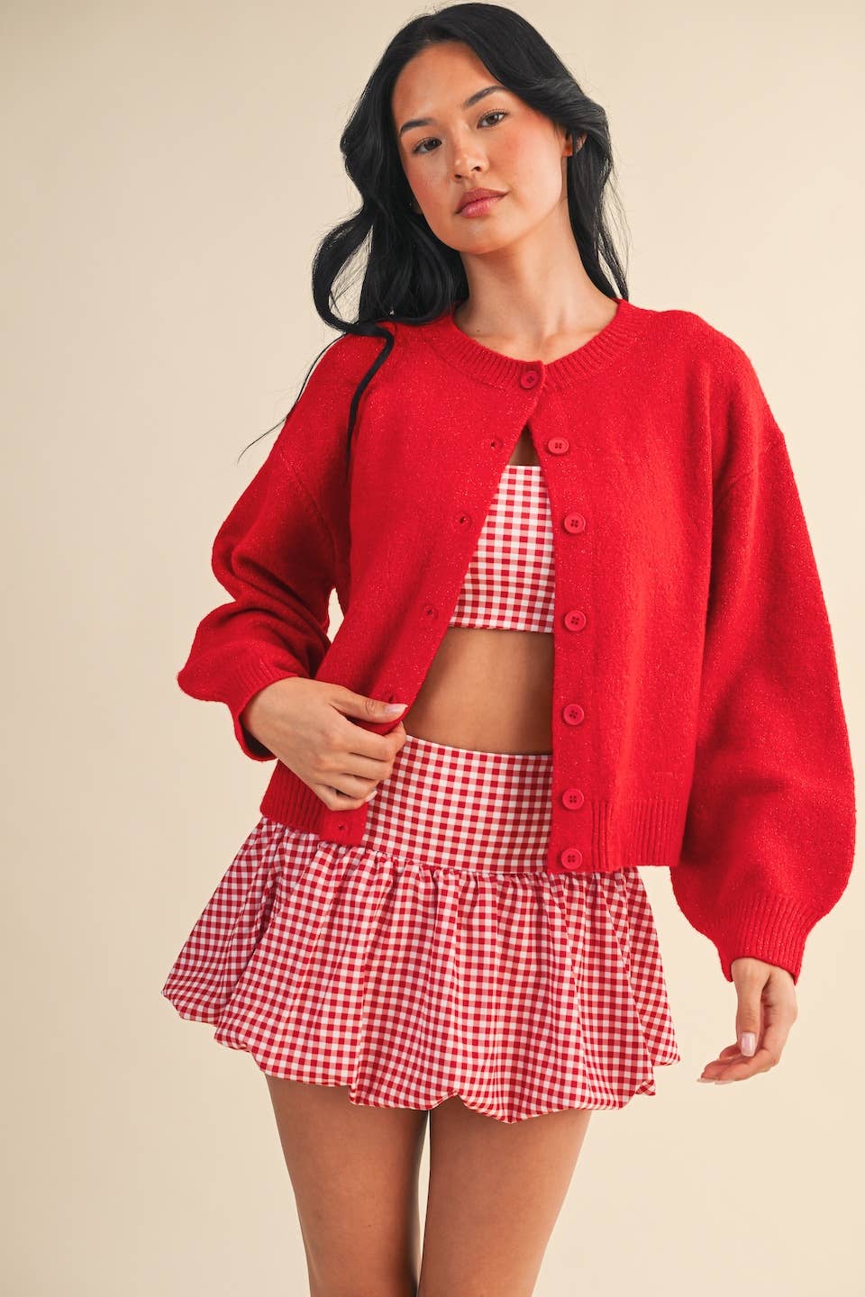 Knit Button Up Cardigan Sweater