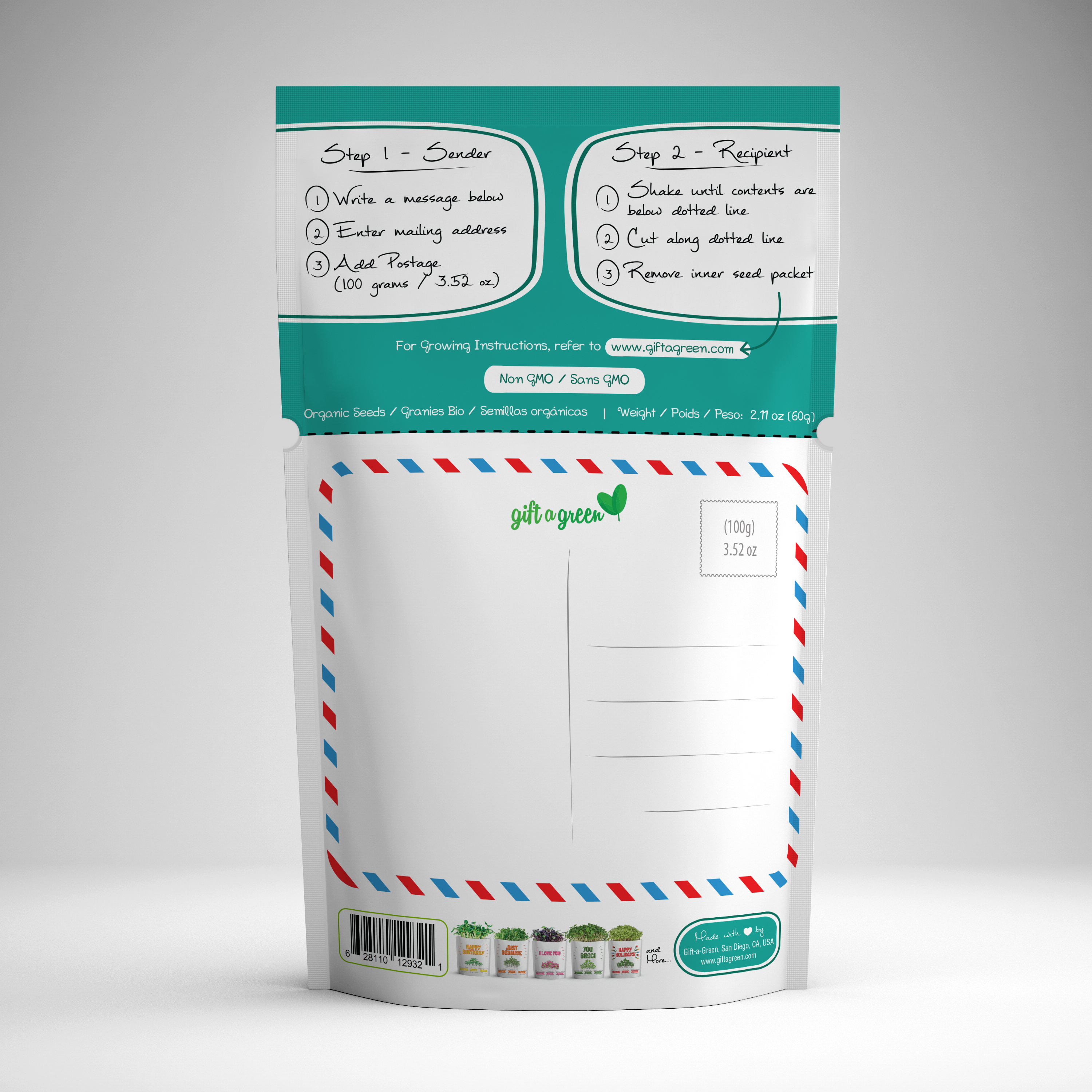 Thinking of You Organic Microgreens Grow Card | GiftaGreen