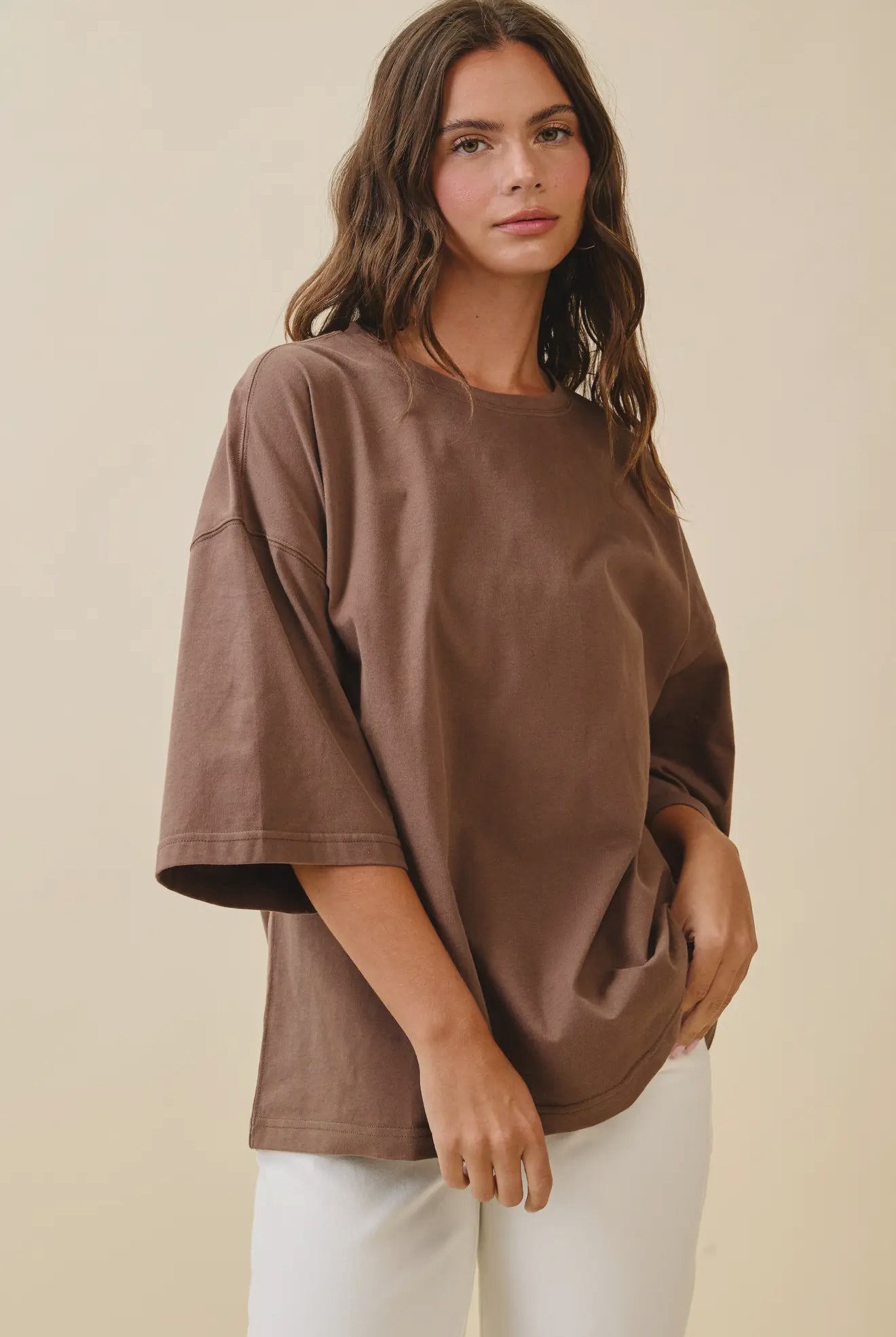 Oversize cotton tee