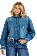 Crop Denim Shirt