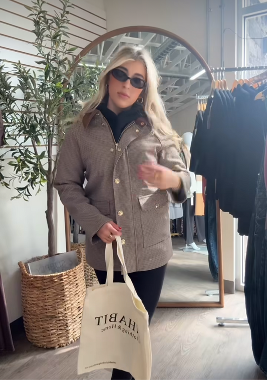 The bea houndstooth jacket