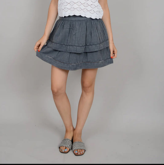 Nele Layered Pull on Skirt