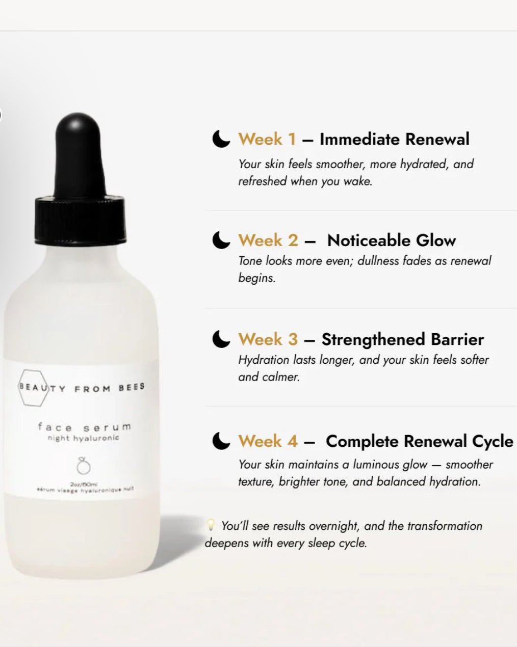 Night face serum 0.5oz