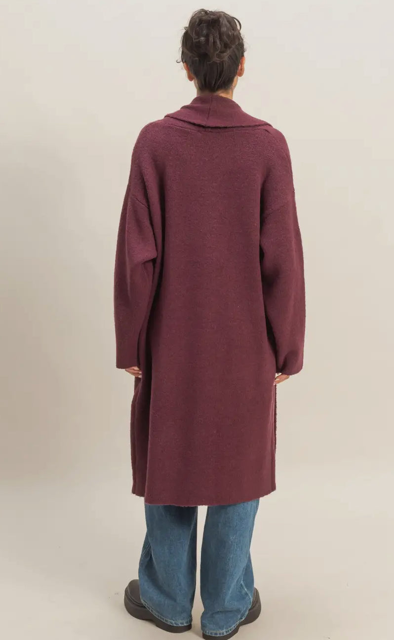 Longline duster sweater