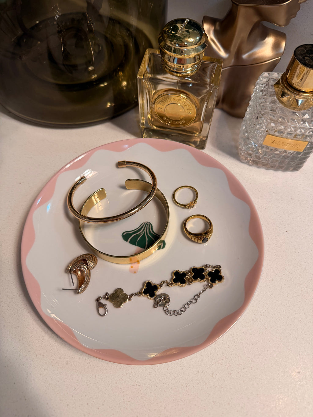 Set/4 Appie Plates mushroom